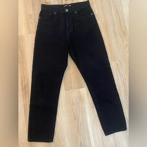 ❤️‍🔥❤️‍🔥%100 Organic Cotton Nasty Gal Black 90’s High Waisted Straight Jeans